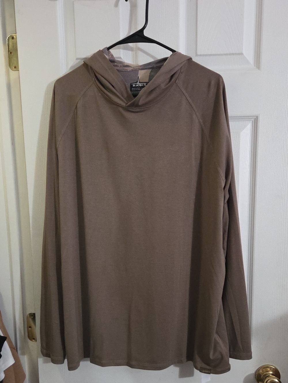 Habit Taupe Men's Lightweight Hooded Sweater